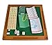 JRZTC Mahjong, Mah Jong 144 Tile Mahjong Game Set Portable mit faltbarem chinesischem Mahjong-Tischspiel