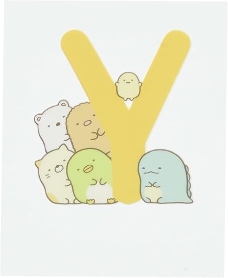 Amazon Co Jp Sga 010 すみっコぐらし 耐熱 耐水ステッカー アルファベット Y ワイ Lac ラーク Sanei ホーム キッチン