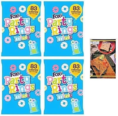 Party Rings x24 Mini Packs In Total and Kitchenfella 'Cooking Tips' Postcard