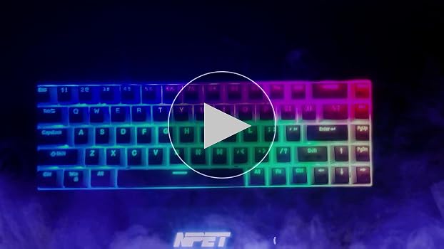 Amazon | NPET ゲーミングキーボード 有線 赤軸 リニア