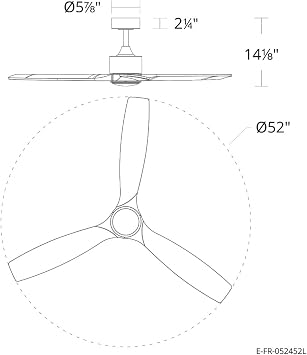 Madera 52in 3-Blade Smart Indoor or Outdoor Ceiling Fan 2700K-6000K CCT Tunable Range LED Light Kit in Matte Black with Distressed Koa Solid Wood Blades Works With iOS or Android App