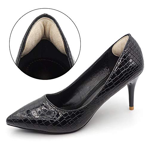 Dr.Foot Heel Grips for Women and Men, Self-Adhesive Heel Cushion Inserts Prevent Slipping, Improve Too Big Shoes, Prevent Rubbing, Blisters, Foot Pain (Beige+Grey+Black) - Thumbnail 5