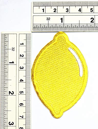Umama Patch Set Of 3 Lemon Yellow Healthy Vegetables Fruit Good Cartoon Applique Patch Lemon Fruit Embroidered Iron On Or Sew On Patch Craft Clothing Decorative Repair #TOP1