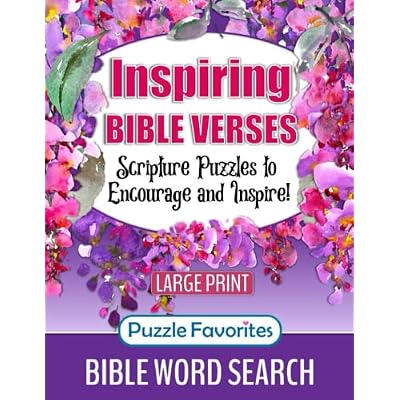 Inspiring Bible Verses Word Search Book Large Print