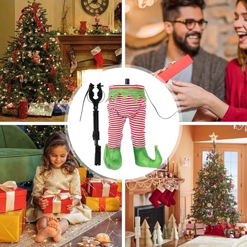 Décoration de dynamique pour arbre de Noël avec pieds animés oscillants