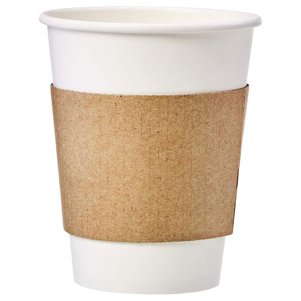 Amazon Basics Kraft Cup Sleeve for 10 and 12oz paper cup, 500-Count