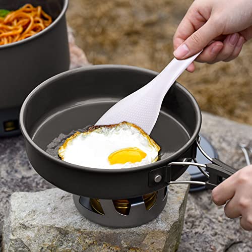 Odoland 24Pcs Camping Cookware Kit, Non-Stick Lightweight Pot, Pan, Kettle Set With Plastic Cups, Portable Cookware Accessories For Outdoor Cooking, Hiking, Backpacking And Picnic #TOP7