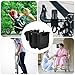 MAGICLULU Rotatable Wheelchair Cup Holder and Mobile Phone Bracket, Stroller and Walker Drink Holder Accessory Compatible with Rollators and Scooters, All-Black Sturdy Plastic for Elderly