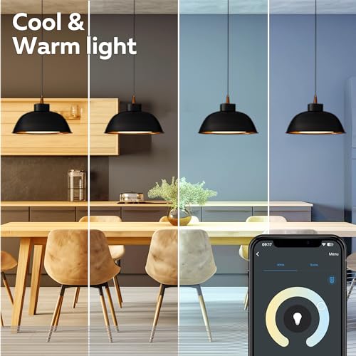 CALEX - Smart LED Bulb Bayonet B22, 6-Pack, WiFi LED A60 Bulb, Warm White Light, App and Works with Amazon Alexa and Google Home, 9.4W - Image 5