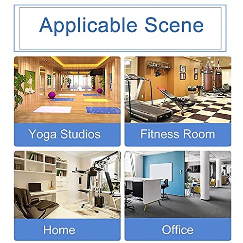 Support tapis de yoga mural bois étagère rouleau mousse gym