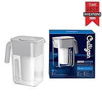 Vista 2 de Culligan con tecnología ZeroWater - Jarra de filtro de agua de 12 tazas – Incluye filtro de agua avanzado de 5 etapas, certificado IAPMO