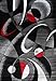 2430 Gray White Black 5'2x7'2 Area Rug Carpet Large New