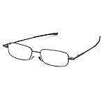 Foster Grant unisex adult Gavin Fold Flat Reading Glasses, Gunmetal/Transparent, 48 mm US