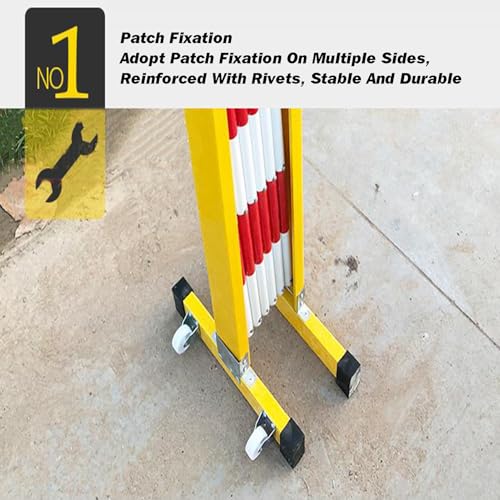 Barrière de sécurité télescopique extensible 13 pieds portative - 5
