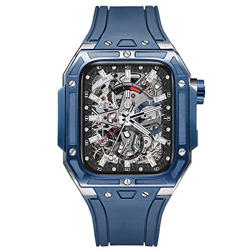 EKSIL Ceramiczny zestaw do konwersji do Apple Watch serii 8 7, ceramiczne etui na zegarek 44 mm 45 mm stylowe i lekkie RM do iWatch serii 4/5/6/7/SE, 44mm, Agat
