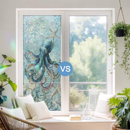 Vinilo Decorativo para Ventana Efecto Arcoíris 17.7x39.3 pulgadas miniatura 4