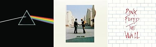 Pink Floyd - Paquete de 3 unidades The Dark Side Of The Moon + Wish You Were Here + The Wall