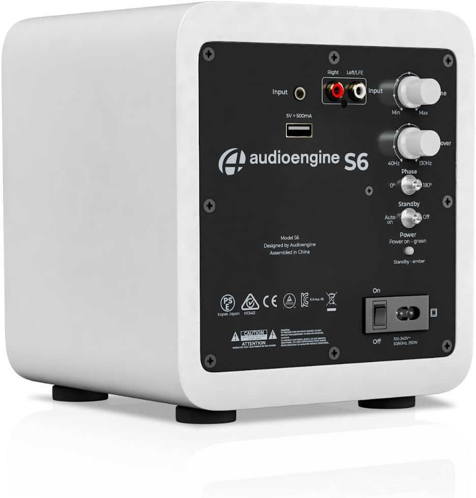 極美品　audioengine スピーカー HD4 と サブウーファー S6 Audioengine S6 パワードサブウーファー | kopek｜
