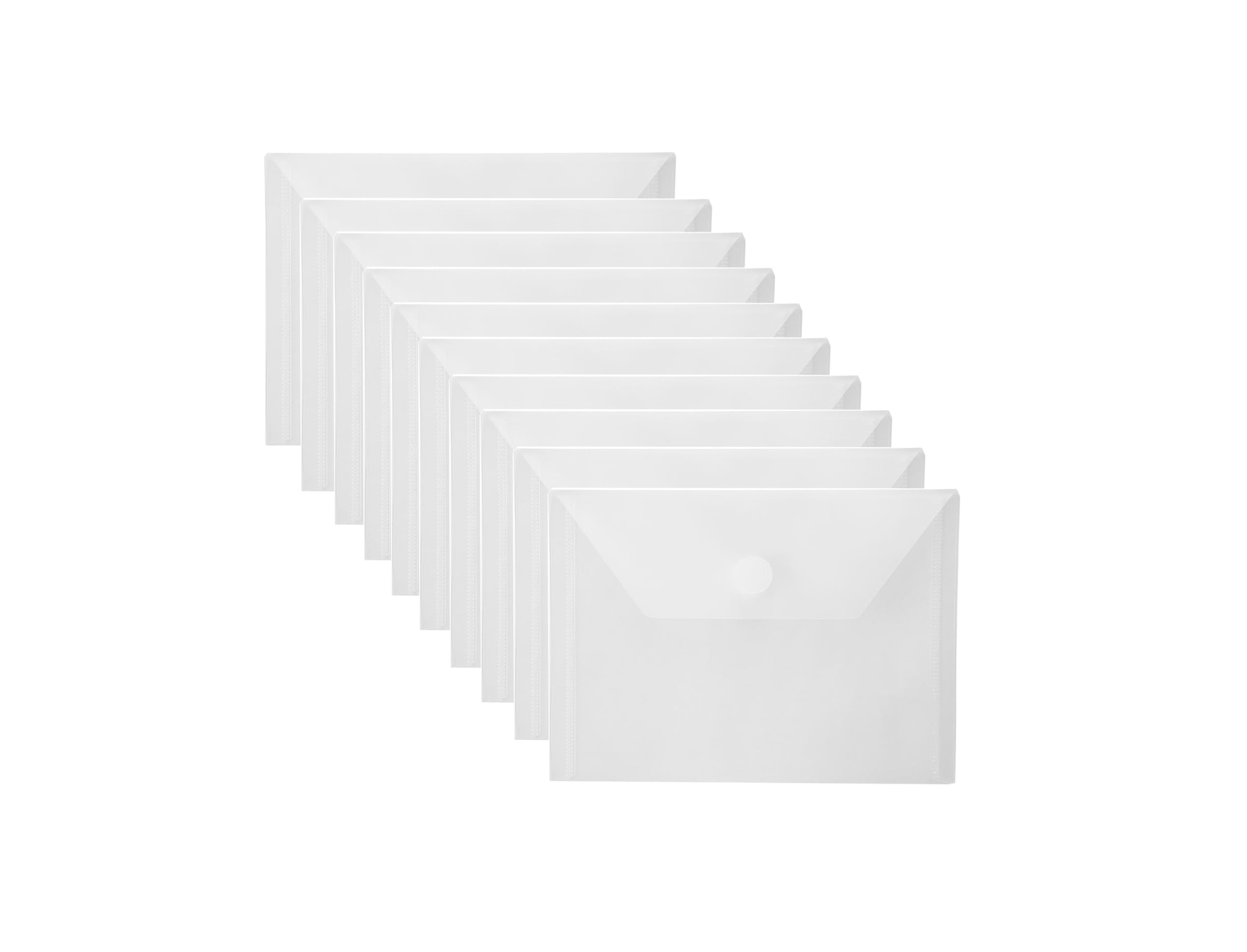 Photo 1 of YESSART 4x6 Plastic Envelopes Hook Loop Closure Coupon Receipt Storage Holder 10 Pack (10 Pack)
