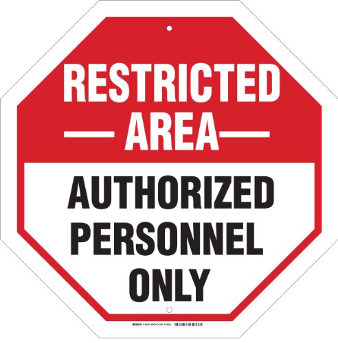 Panneau de sécurité réfléchissant contre l'intrusion zone interdite Restricted Area