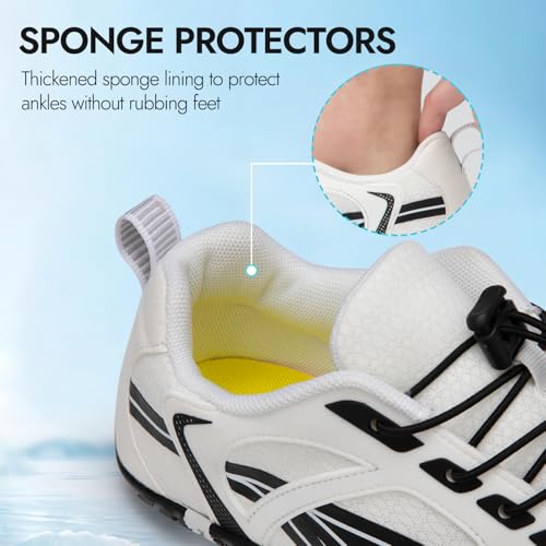 Image of ATHMILE Barefoot Water Shoes Women Men Wide Non Slip Aqua Beach River Pool