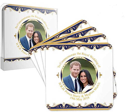 Royal Heritage - Designed in England Commemorative Set Coaster, White