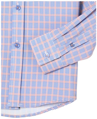 Isaac Mizrahi Boys' 4 Way Stretch Check Button Down Shirt4