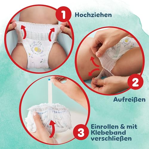 Pampers Harmonie Pants Größe 4, 168 Windeln, 9kg-15kg, sanfter Hautschutz und 360° Komfort-Fit – Ansicht 8