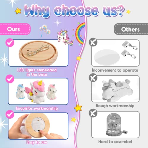 Dislocati DIY Kinder Nachtlicht Meerjungfrau/Einhorn Spielzeug Weihnachts Geschenke für Kinder - Ideale Kunst… – Bild 7