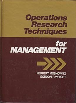 Hardcover Operations Research Techniques for Management Book
