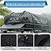 IDEALHOUSE 2024 New Rooftop Cargo Carrier Bag – 15 Cu Ft Heavy-Duty Robust Waterproof & Durable Storage Bag, Universal Fit with 8 Door Hooks