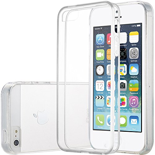 iPhone SE Case, iPhone 5S Case, GearDawn [PC + TPU] Transparent Ultra-Slim Protective Light-Weight Shock-Absorption TPU Bumper and Anti-Scratch [Crystal Clear] Back for Apple iPhone SE/5/5S (Clear)