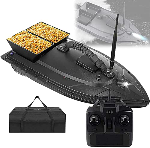 Bateau amorceur à télécommande 500m avec lampes LED