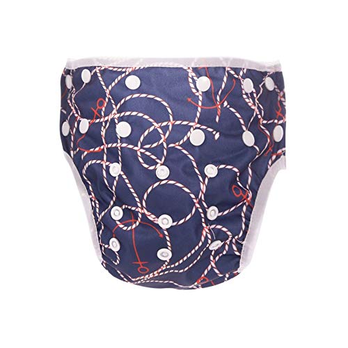 New Baby Washable Swim Dipers Breathable Swimming Diapers for Toddlers Boys Girls (Rope Faith)