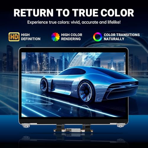 Image of A2338 Screen Replacement for 2020-2022 MacBook Pro 13.3 inch M1 M2 Retina 2560x1600 Full LCD Display Assembly with Fix Kit, Silver