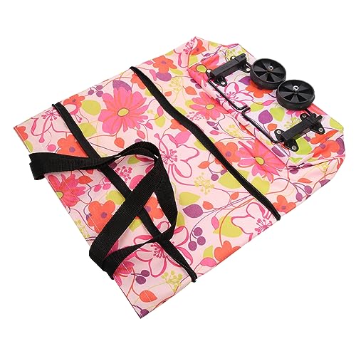 PEPLAYTAL Bolsa De Compras con Ruedas Bolsas Bolsa De Ruedas Tienda De Comestibles Viajar Bolsa De Compras Reutilizable Plegable Bolsa De Verduras con Rueda Bolsa con Ruedas Tela Oxford