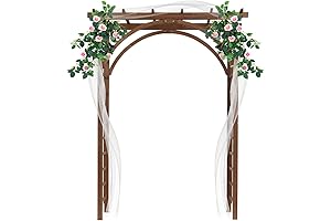 Rustic Wooden Wedding Arch: An Enchanting Framework for Unforgettable Ceremonies