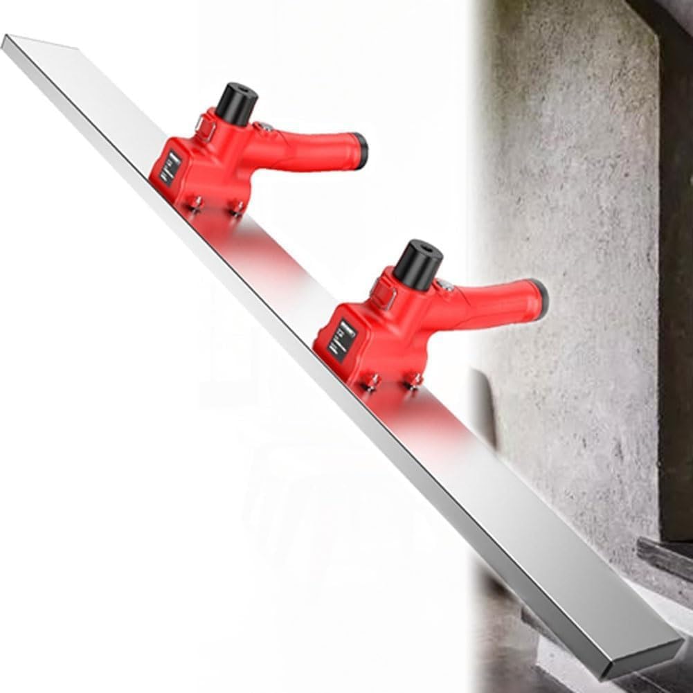 Power Concrete Screed Vibratory Kit, Electric Trowel & Scraping Ruler, Cement Finishing Machine, Vibrating Screed Tools for Efficient Concrete Construction