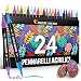 Zenacolor Pennarelli Acrilici a Doppia Punta (Fine e a Pennello) - 18