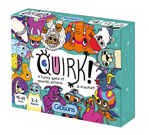 Quirk! by Gibsons â€“ Card Games Adults and Kids â€“ 2-6 Players â€“ Cards Games for Family â€“ 15-60 Minutes of Gameplay â€“ Games for Family Game Night â€“ Card Games for Kids and Adults Ages 5+