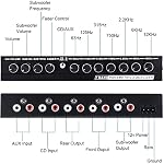 7-Band Car Audio Equalizer, Adjustable 7 Bands EQ Car Amplifier Graphic Equalizer with CD/AUX Input Select Switch,Black - Image 7
