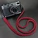 Wolven Braided 550lb Paracord Camera Neck Shoulder Strap for All SLR/DSLR/Mirrorless/Instant Camera, Red
