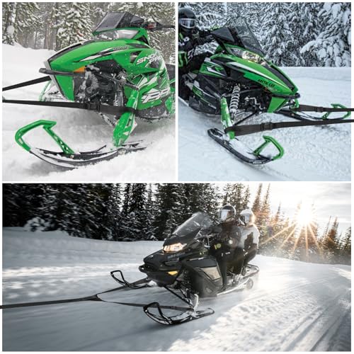 Botepon Snowmobile Tow Strap with Hook, 19ft Tow Rope, Quick Hook Up for Sled, Skidoo, ATV, Emergency Kit Accessory