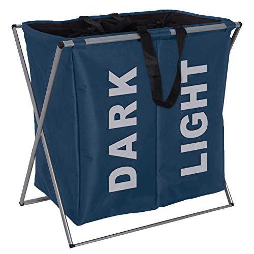 Wenko 3440022100 Portabiancheria DUO Blu - 2