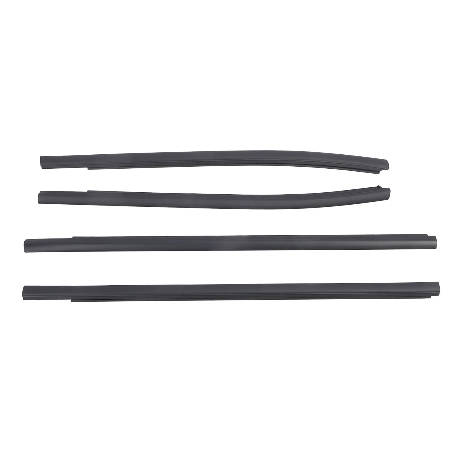 ハリトラ Car Door Window Weatherstrip AB3Z2625554F, 4pcs Moulding Trim for