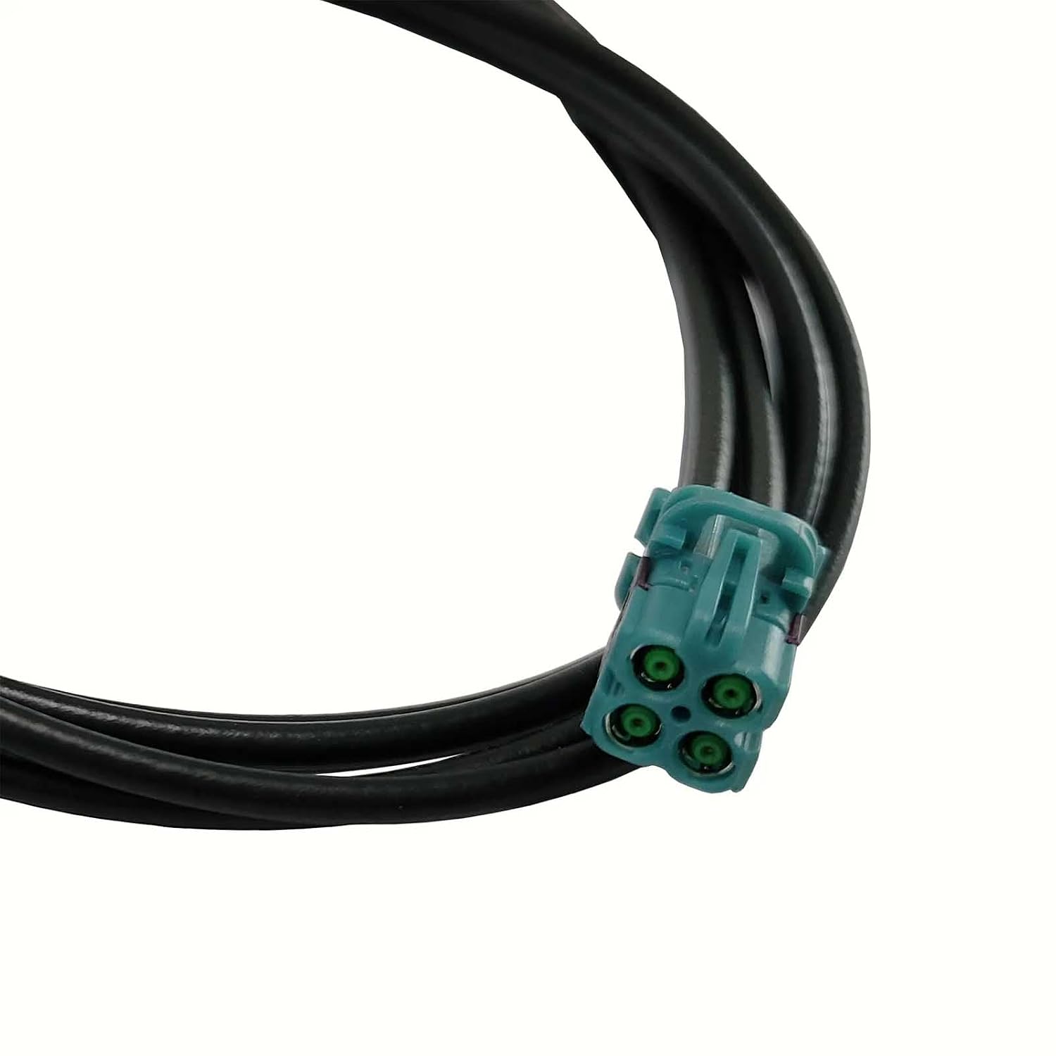Fakra Cable 4 in 1 Mini Fakra Z Female Jack to SMA Male Plug Four Ports Male Straight Coaxial Cable 50CM Assembly for GPS Telematics or Navigation Compatible TE Connectivity