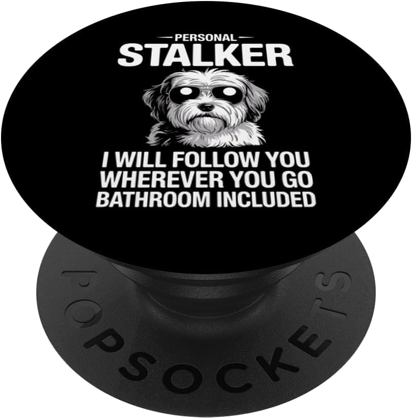 Funny Havanese Art for Men Women Havanese Dog Havanese PopSockets Adhesive PopGrip