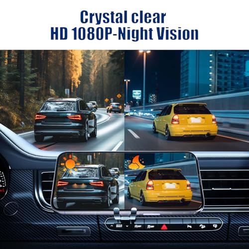 Image of WiFi Magnetic Solar Wireless Backup Camera, 10000mAh Rechargeable 1080P Rear View Camera for Truck RV Trailer Car, DVR Recording Night Vision,Easy Installation