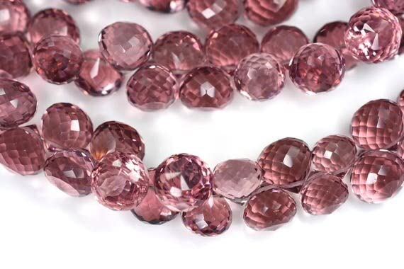 Fil grenat rhodolite LKBEADS perles oignon briolette pour cadeau anniversaire créatif