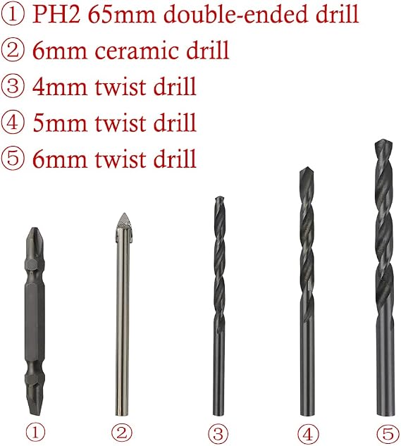 Drill Accessories - 5x Drill Bit 10x Screwdrivers 10x Sockets 1x Flexible Shaft, 26pcs Drill Driver Bit fit for Lithium-on Battery Cordless Drill
